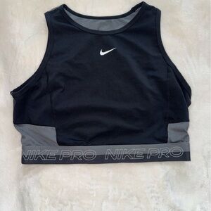 Nike Black and Gray Pro Sports Bra